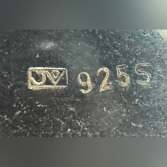 Rare Garnet Jadeite Eclogite Sterling Silver Pendant - Picture 8 of 8